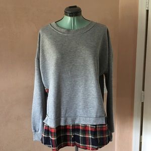 Long sleeve layered top
